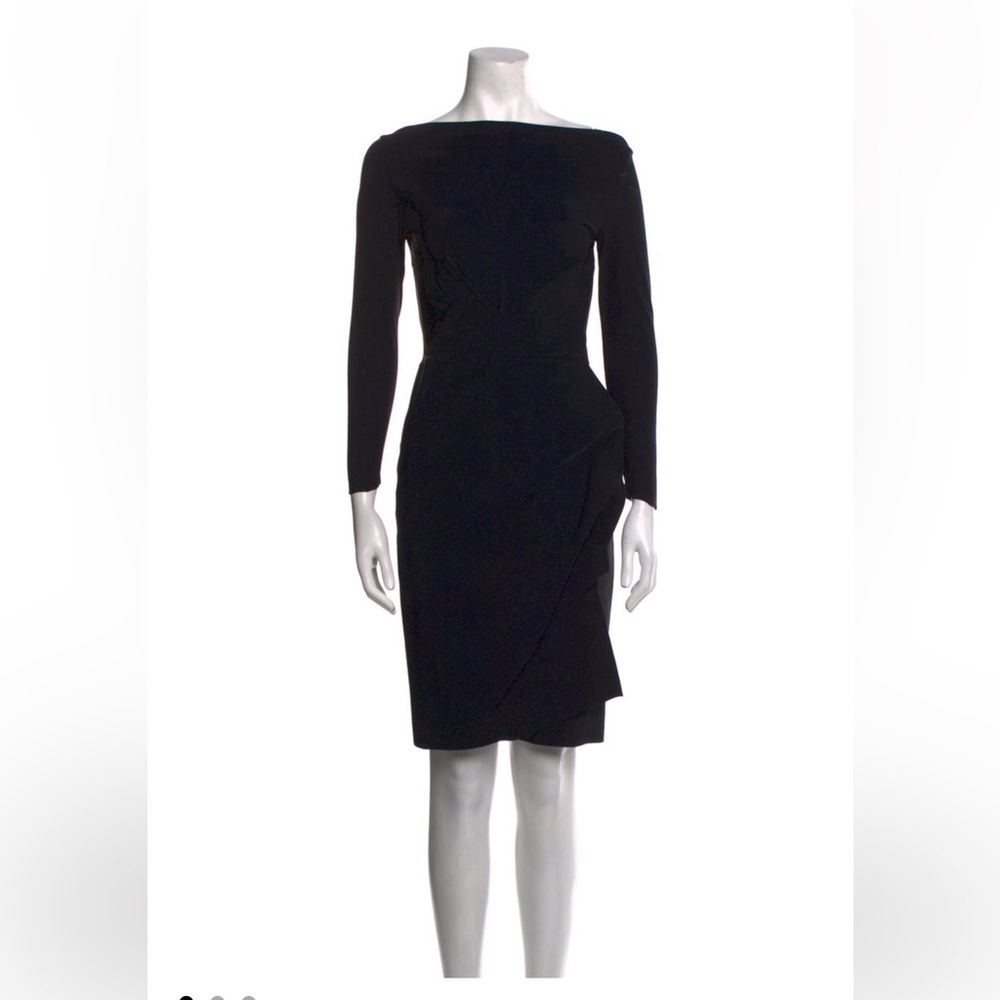 La Petite Robe di Chiara Boni Bateau Neckline Mini Dress Black Size S/4 - Picture 2 of 5